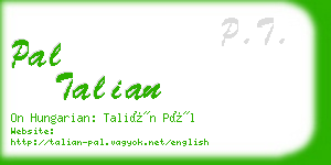 pal talian business card